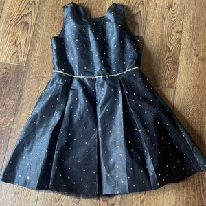 Gymboree Black Dress with Gold Stars
